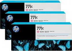 Hp 771-B6Y35A Orjinal Açık Kırmızı Kartuş 3'Lü Paket 