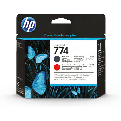 HP 774 Mat Siyah Kromatik Kırmızı Baskı Kafası P2V97A - 1