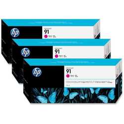 Hp 91-C9484A Orjinal Kırmızı Kartuş 3'Lü Paket - Hp