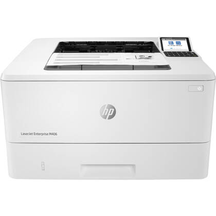 HP M406dn LaserJet Enterprise Dubleks + Network Mono Lazer Yazıc 3PZ15A - 1