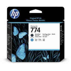 HP 774-P2W01A Mat Siyah-Mavi Orjinal Baskı Kafası - Hp