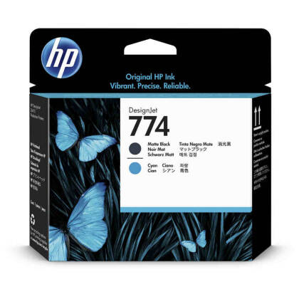 HP 774-P2W01A Mat Siyah-Mavi Orjinal Baskı Kafası - 1