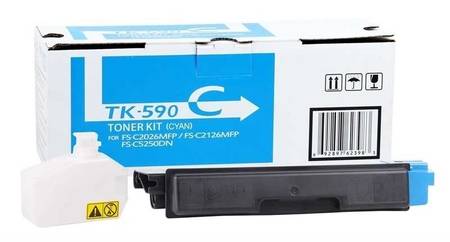 Kyocera Mita TK-590 Muadil Mavi Toner - 1