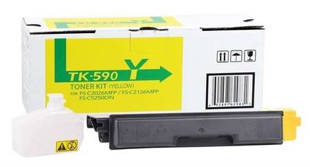 Kyocera Mita TK-590 Muadil Sarı Toner - 1