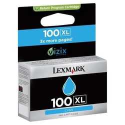 Lexmark - Lexmark 100XL-14N1069E Mavi Orjinal Kartuş Y.K