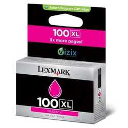 Lexmark - Lexmark 100XL-14N1070E Kırmızı Orjinal Kartuş Y.K