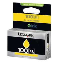 Lexmark - Lexmark 100XL-14N1071E Sarı Orjinal Kartuş Y.K