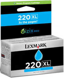 Lexmark - Lexmark 220XL-14L0175A Mavi Orjinal Kartuş
