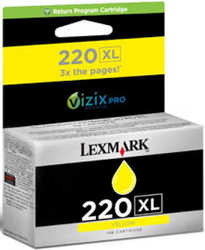 Lexmark - Lexmark 220XL-14L0177A Sarı Orjinal Kartuş