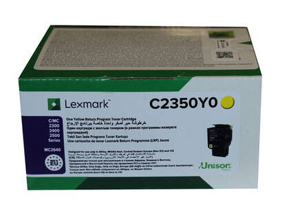 Lexmark C2350Y0 Sarı Orjinal Toner - 1