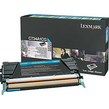 Lexmark C734-C734A1CG Mavi Orjinal Toner - 1