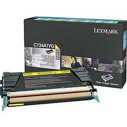 Lexmark C734-C734A1YG Sarı Orjinal Toner 