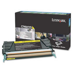 Lexmark C746-C746A1YG Sarı Orjinal Toner - Lexmark