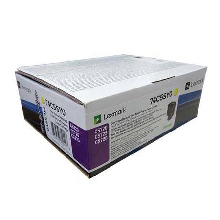 Lexmark CS720-74C5SY0 Sarı Orjinal Toner - 1