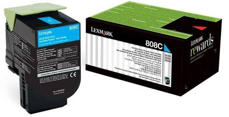 Lexmark CX410-80C80C0 Mavi Orjinal Toner - 1