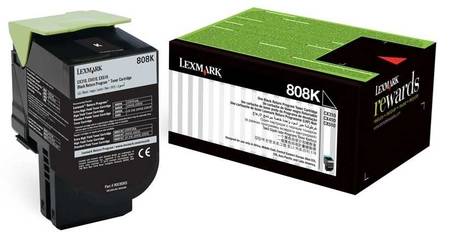 Lexmark CX410-80C80K0 Siyah Orjinal Toner - 1