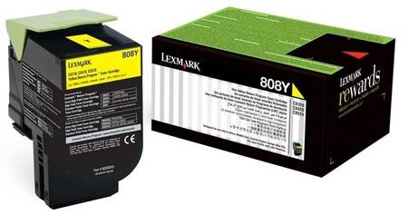 Lexmark CX410-80C80Y0 Sarı Orjinal Toner - 1