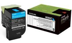 Lexmark CX510-80C8XC0 Mavi Orjinal Toner Extra Y.K - Lexmark