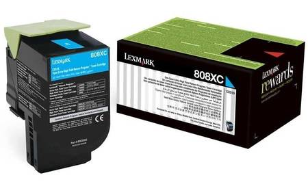 Lexmark CX510-80C8XC0 Mavi Orjinal Toner Extra Y.K - 1