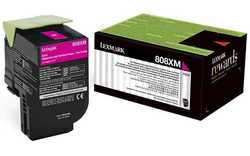Lexmark CX510-80C8XM0 Kırmızı Orjinal Toner Extra Y.K - Lexmark