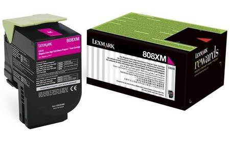 Lexmark CX510-80C8XM0 Kırmızı Orjinal Toner Extra Y.K - 1
