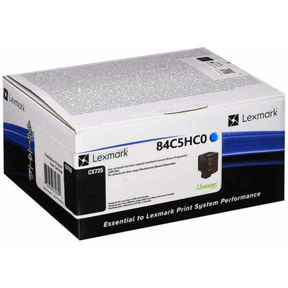 Lexmark CX725-84C5HC0 Yüksek Kapasiteli Mavi Orjinal Toner - 1