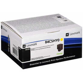 Lexmark CX725-84C5HY0 Yüksek Kapasiteli Sarı Orjinal Toner - Lexmark