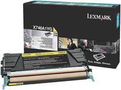 Lexmark X746-X746A1YG Sarı Orjinal Toner - Lexmark