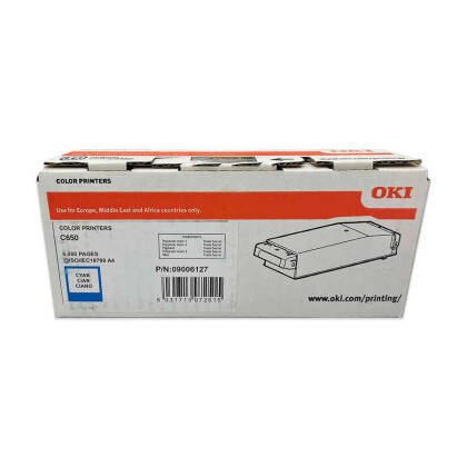 OKI C650-09006127 Mavi Orjinal Toner - 1