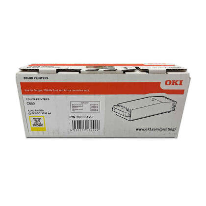 OKI C650-09006129 Sarı Orjinal Toner - 1