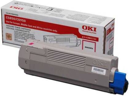 OKI C5850 43865722 Kırmızı Orjinal Toner - 1