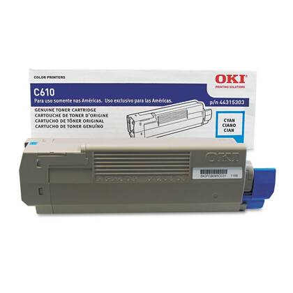 OKI 44315303 Mavi Orjinal Toner C610 - 1