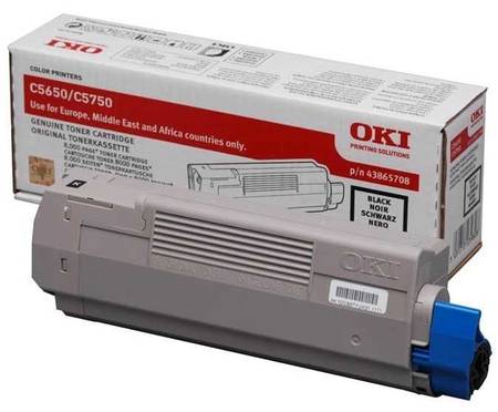 Oki C5650-43865740 Siyah Orjinal Toner - 1