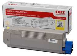 Oki C5850-43865741 Sarı Orjinal Toner - Oki
