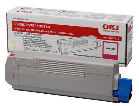 Oki C5850-43865742 Kırmızı Orjinal Toner - 1