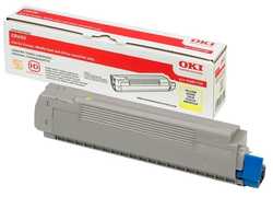Oki C8600-43487721 Orjinal Sarı Toner - Oki