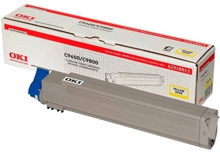 Oki C9600-42918961 Sarı Orjinal Toner - 1