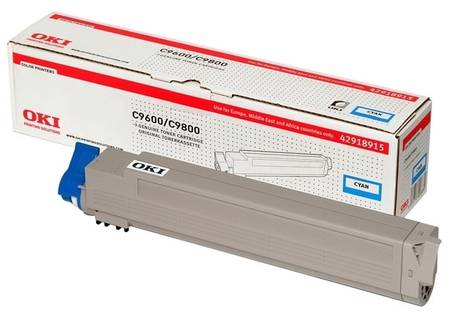 Oki C9600-42918963 Mavi Orjinal Toner - 1