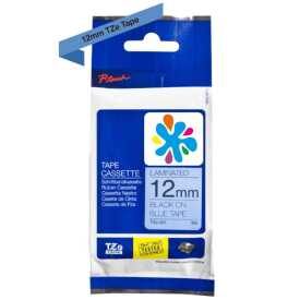 Brother TZe-531 12mm Mavi üzerine Siyah Laminasyonlu Muadil Etiket - Brother