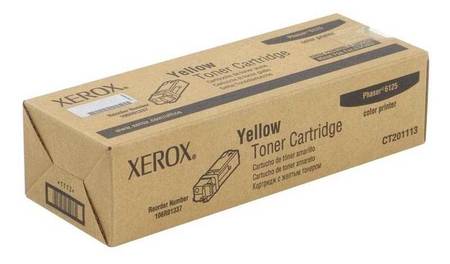 Xerox Phaser 6125-106R01337 Sarı Orjinal Toner - 1