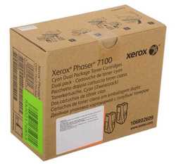 Xerox Phaser 7100 106R02609 Mavi Orjinal Toner 2'Li Paket 