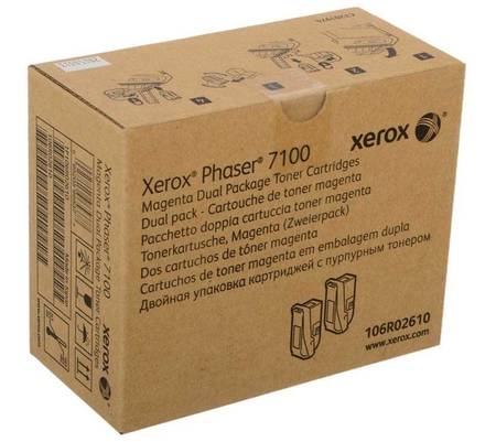 Xerox Phaser 7100 106R02610 Kırmızı Orjinal Toner 2'Li Paket - 1