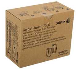 Xerox Phaser 7100 106R02611 Sarı Orjinal Toner 2'Li Paket 