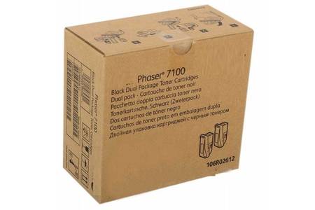 Xerox Phaser 7100-106R02612 Siyah Muadil Toner 2'Li Paket - 1